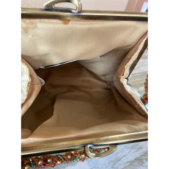 Mary Frances Vintage Palm Tree Beaded Handbag – Rare Tropical Accessory - Picture 7 of 16